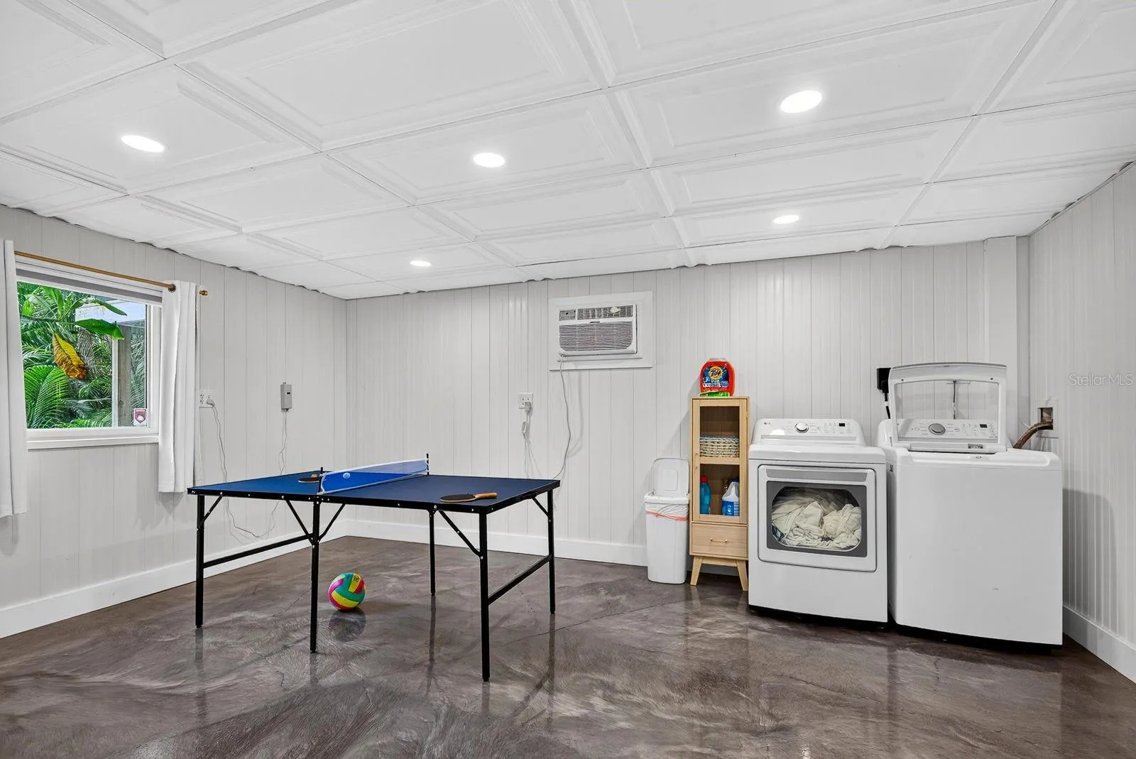 Lower Level game room and Laundry