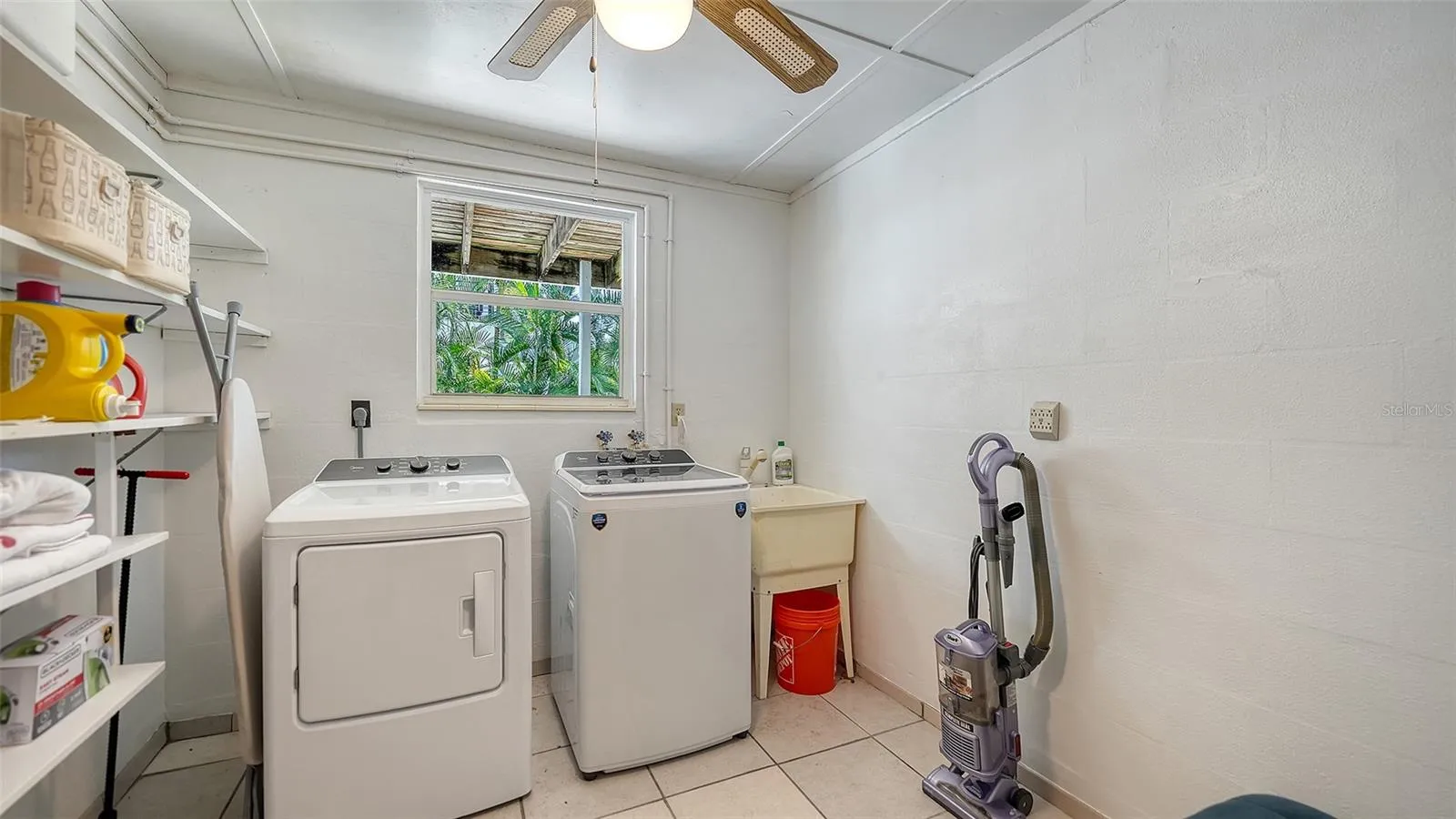 Laundry room in garage Apt A