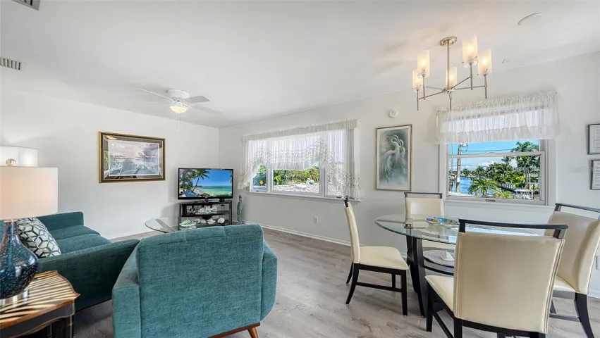 Upstairs living/dining area Apt B