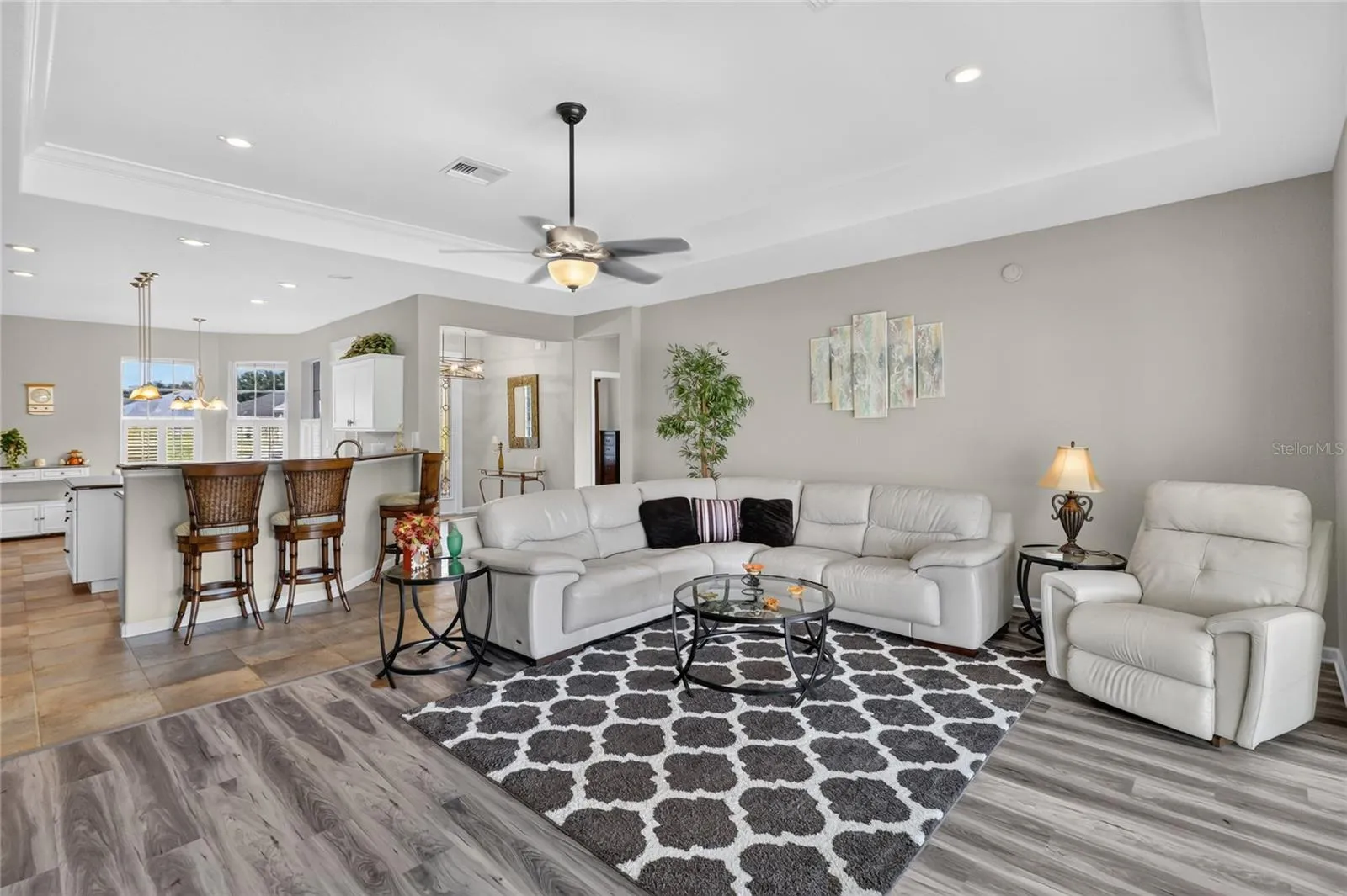 Living Room w/view of Breakfast Bar