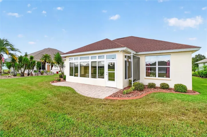 Rear view of home
