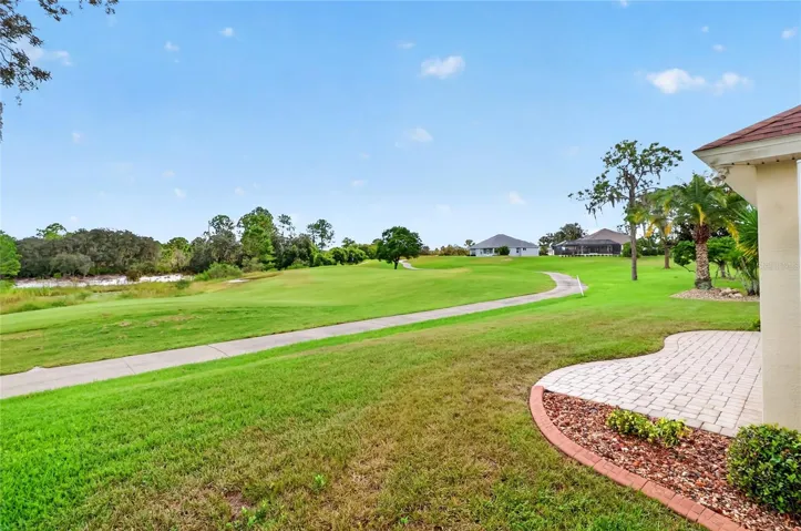Golf Course behind house