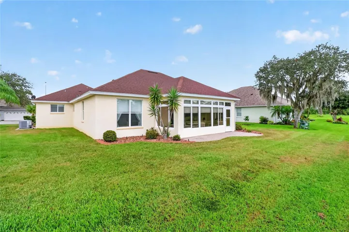 Rear view of home