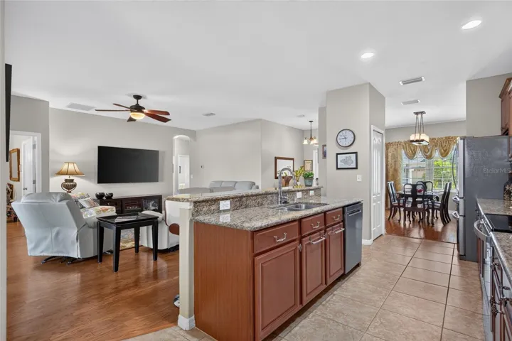 Kitchen and Family Room