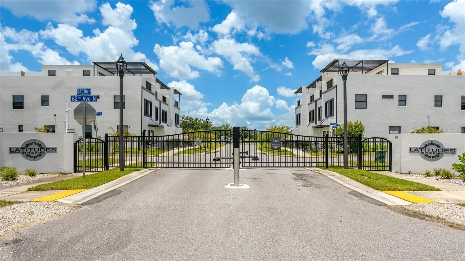 Gated entry to Latitudes in the Park