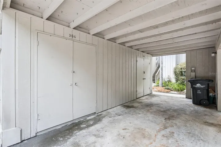 Carport with storage