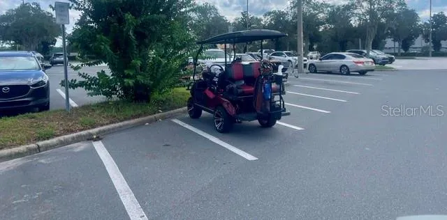 Golf cart parking at Publix