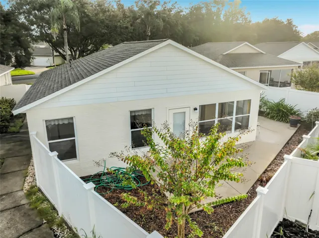Rear view of home