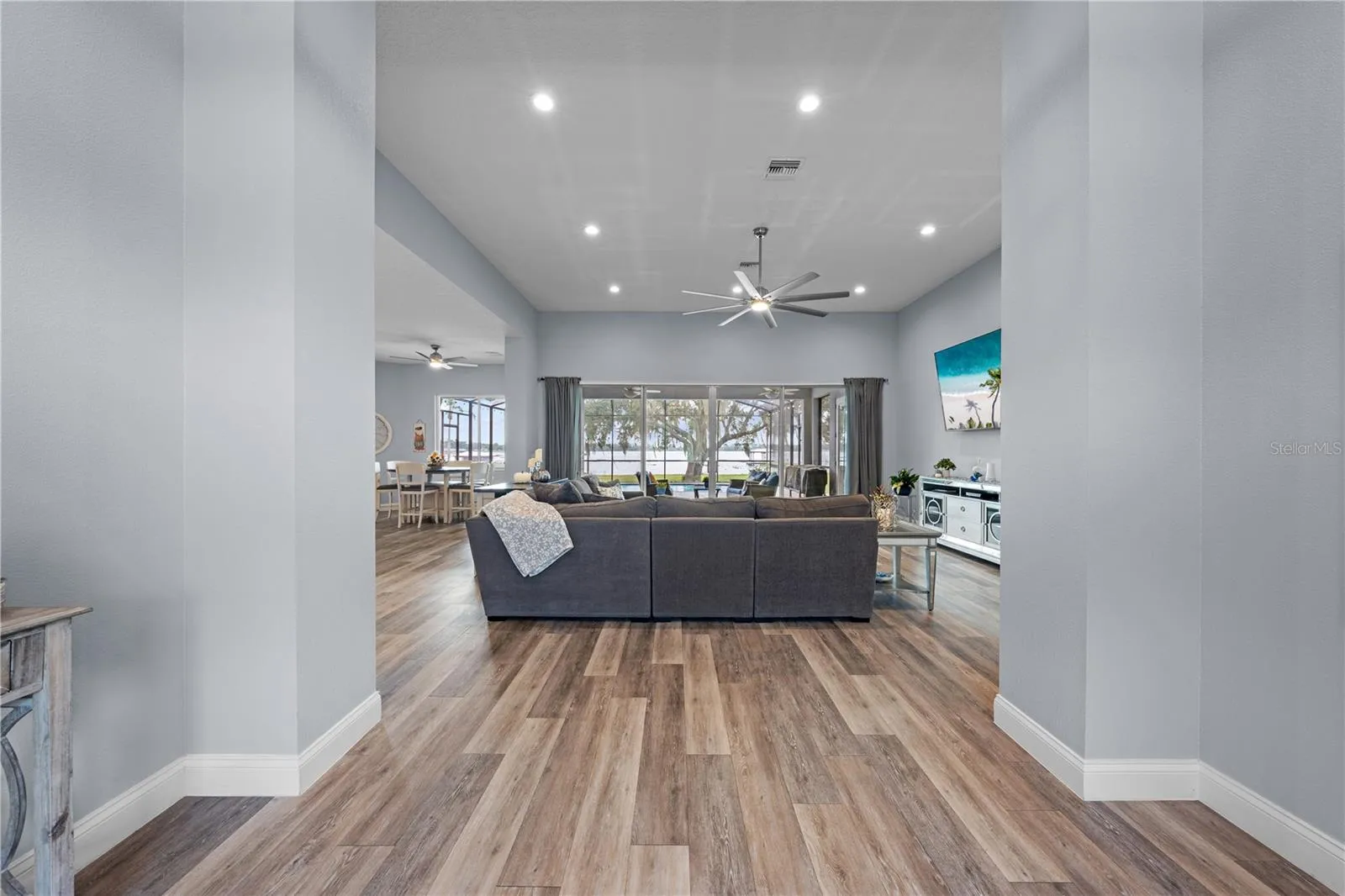 Enjoy this view of the lake immediately as you walk through the front door.