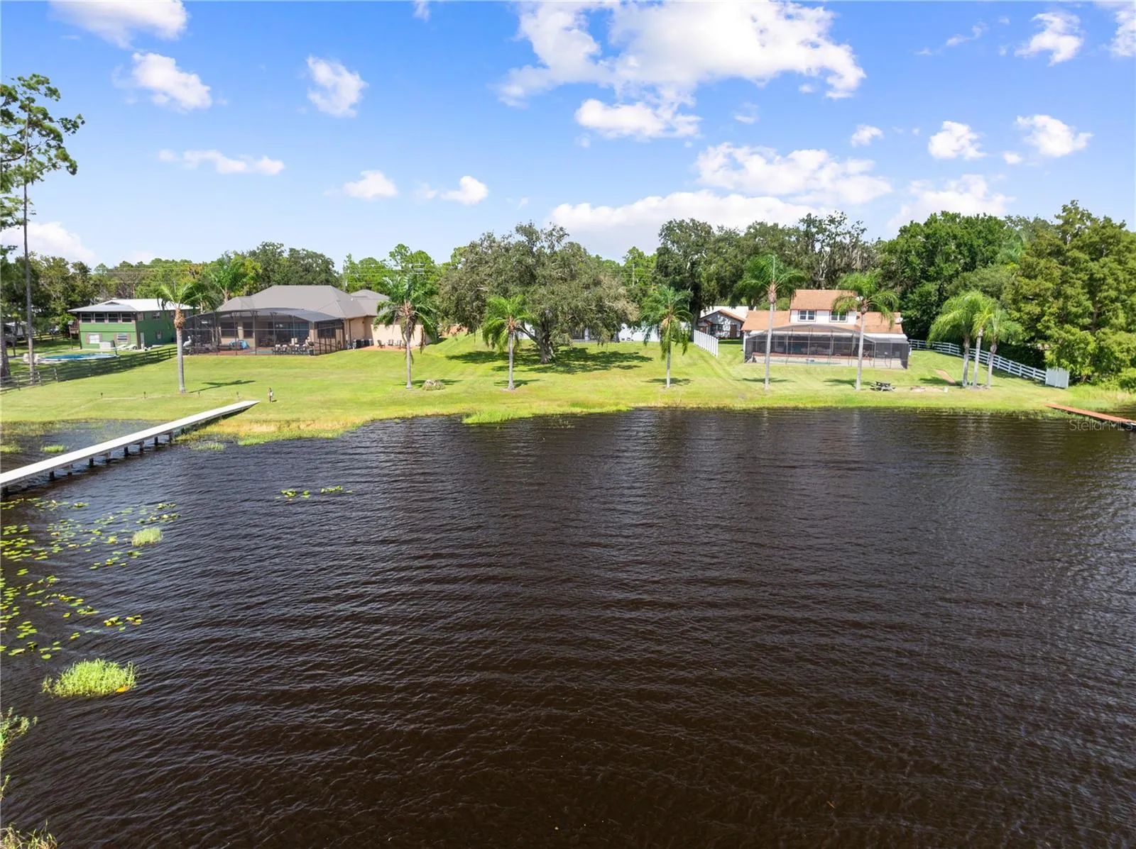 True lakefront on a chain of lakes.