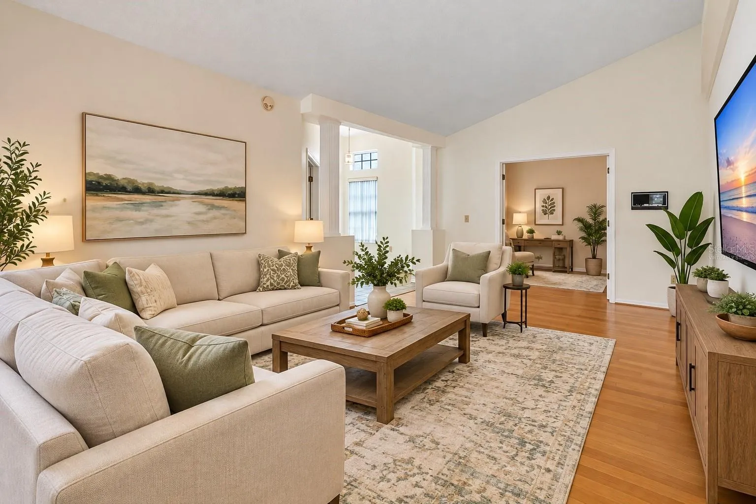 VIRTUALLY STAGED LIVING ROOM