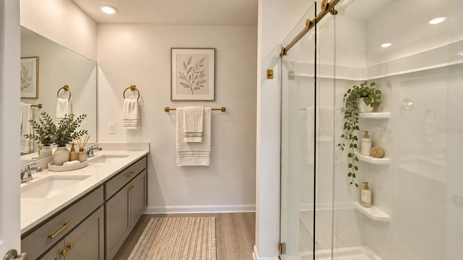 Master Bathroom Staged