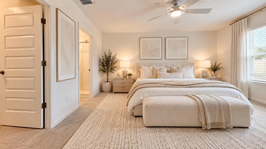 Master Bedroom Staged