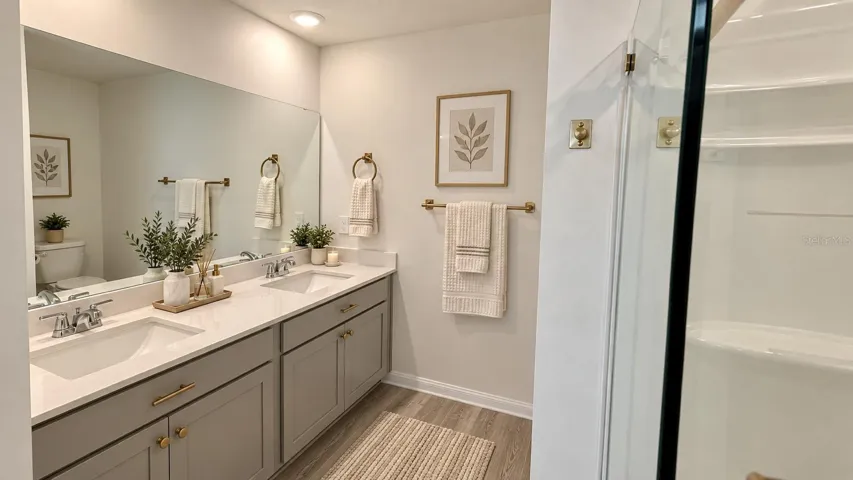 Master Bathroom Staged