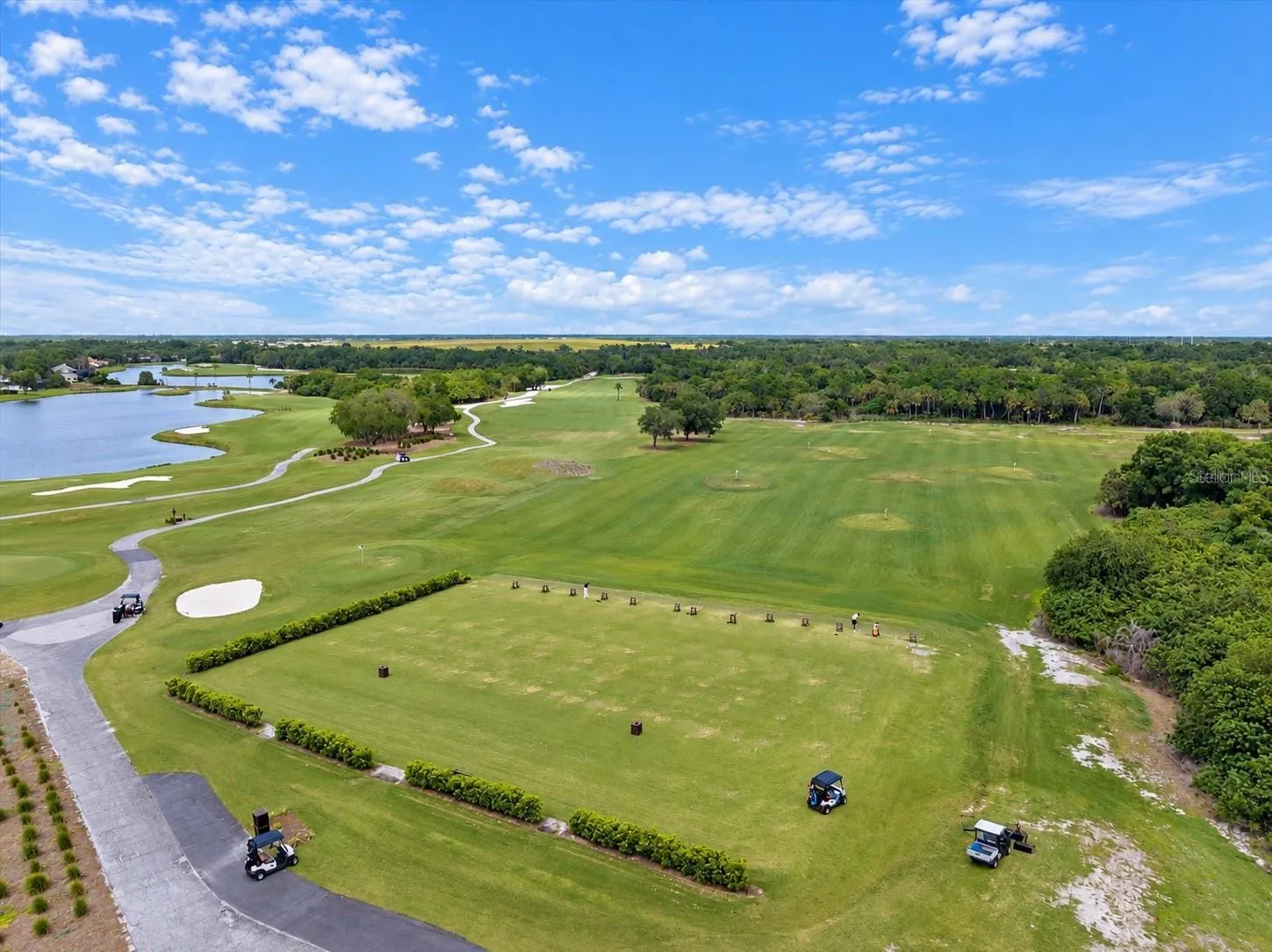 Community golf practice range
