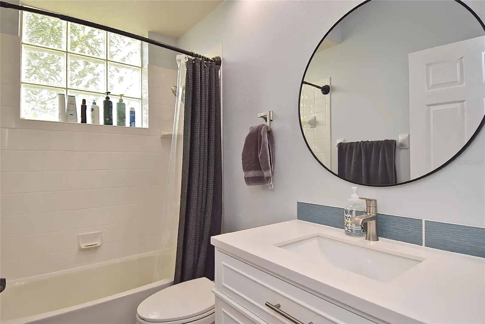 Bathroom with tub