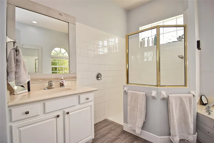 Primary bathroom shower