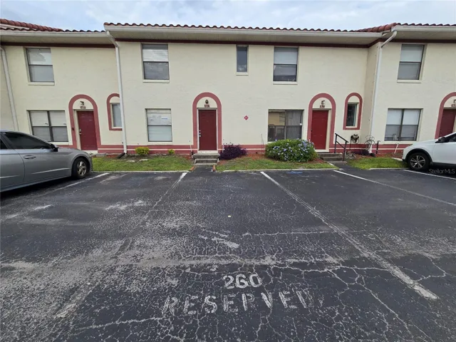 Front door &amp; assigned parking