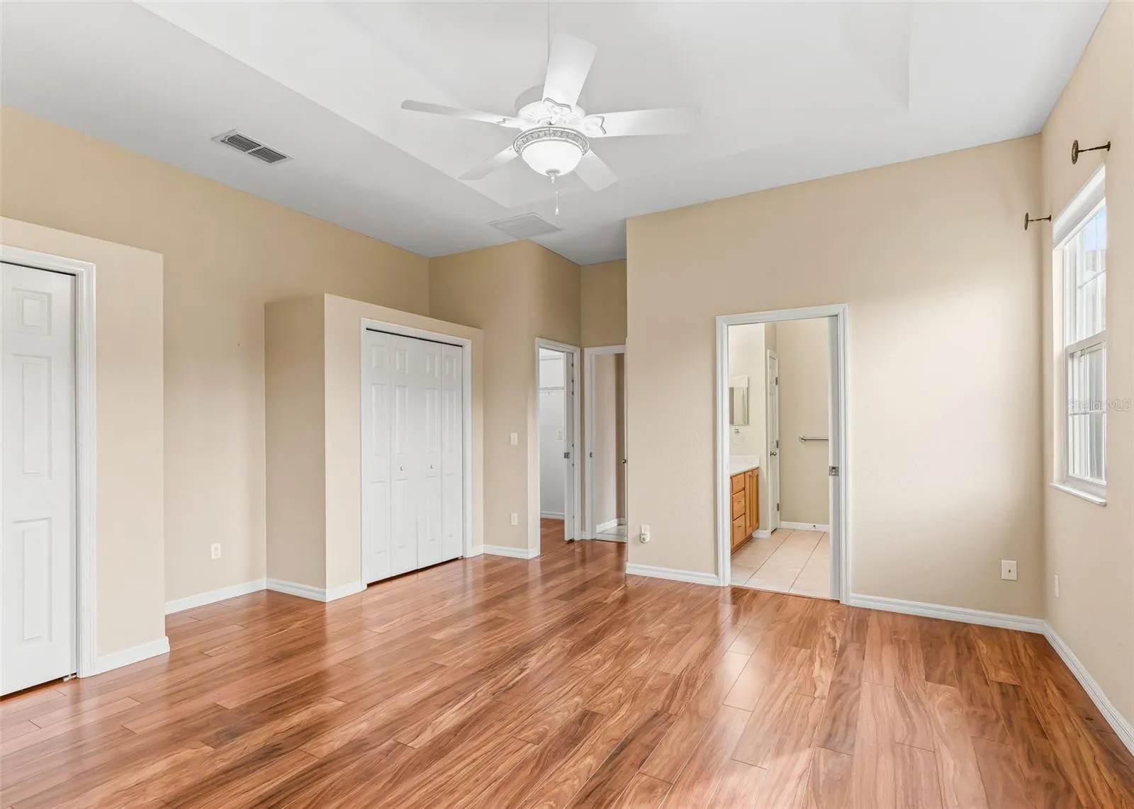 Walk in closet in primary suite