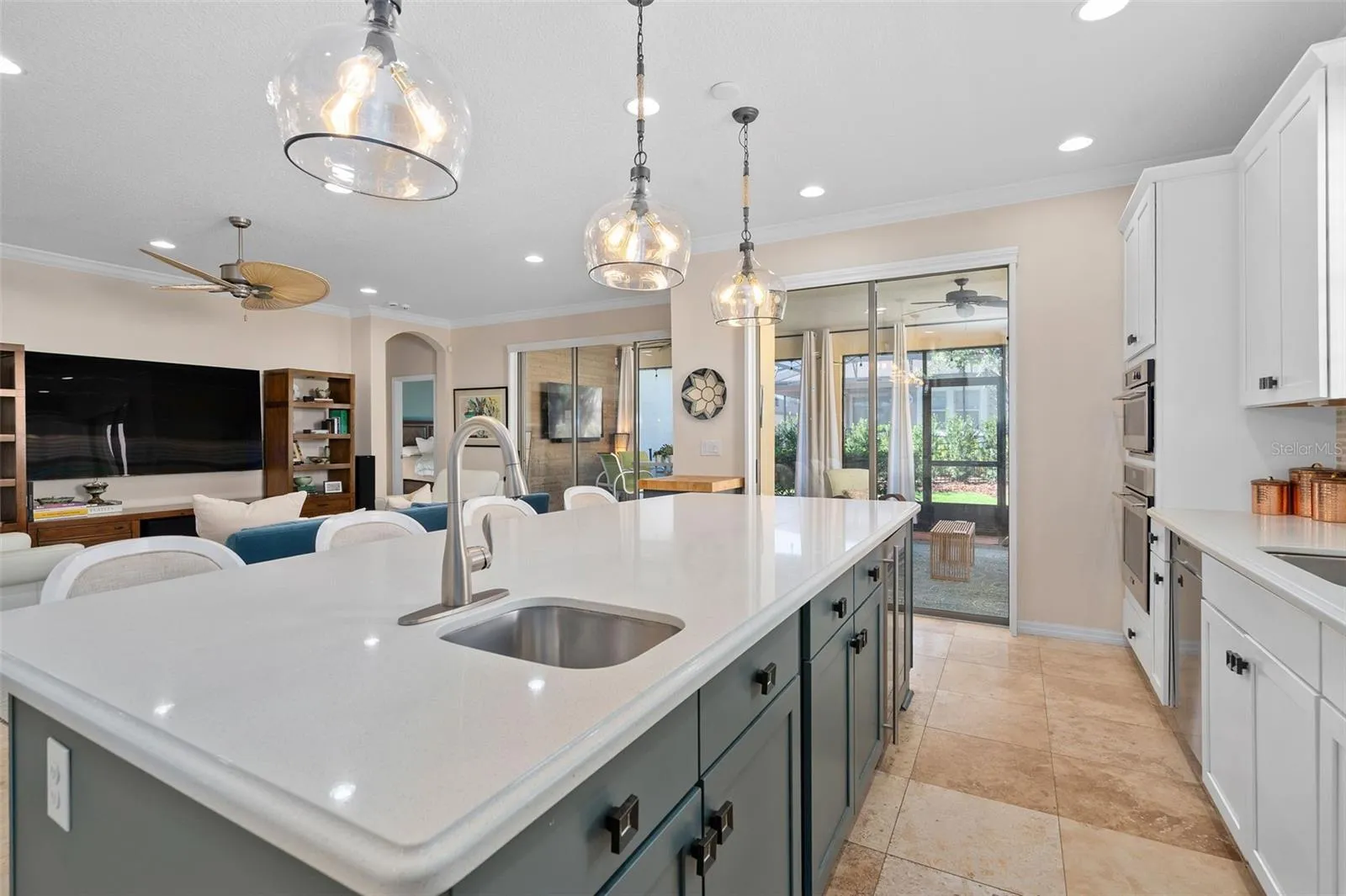 View of the Family Room from the Kitchen