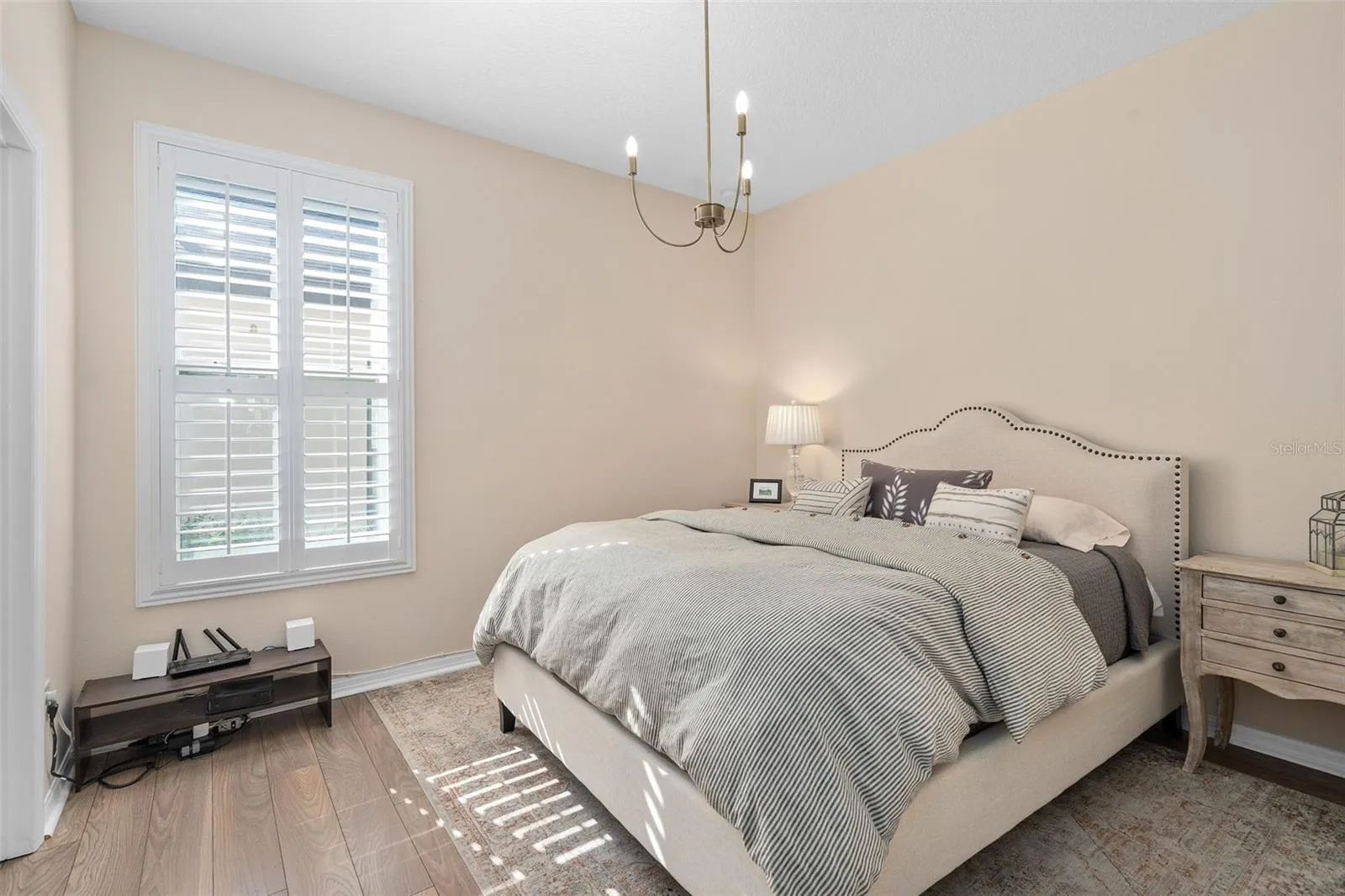 Bedroom 2 with LVP flooring has its own En-Suite and is very comfortable for Guests