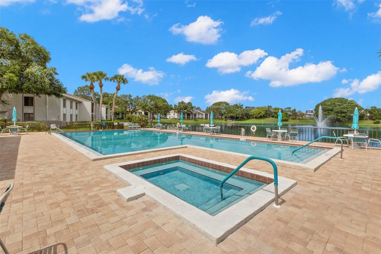 Heated pool outside of clubhouse