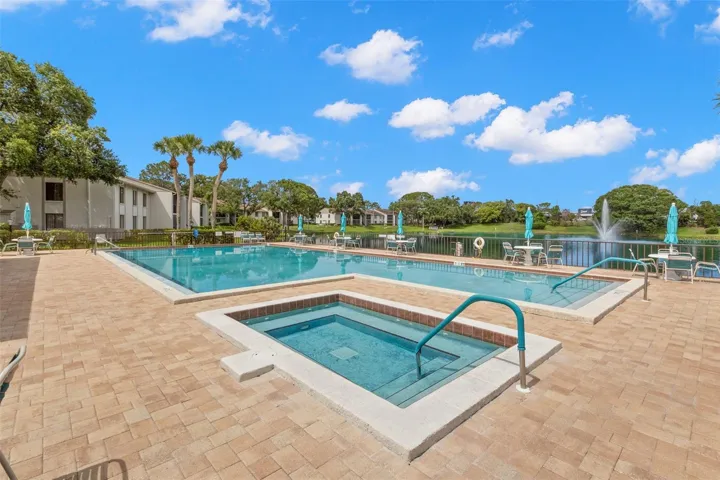 Heated pool outside of clubhouse