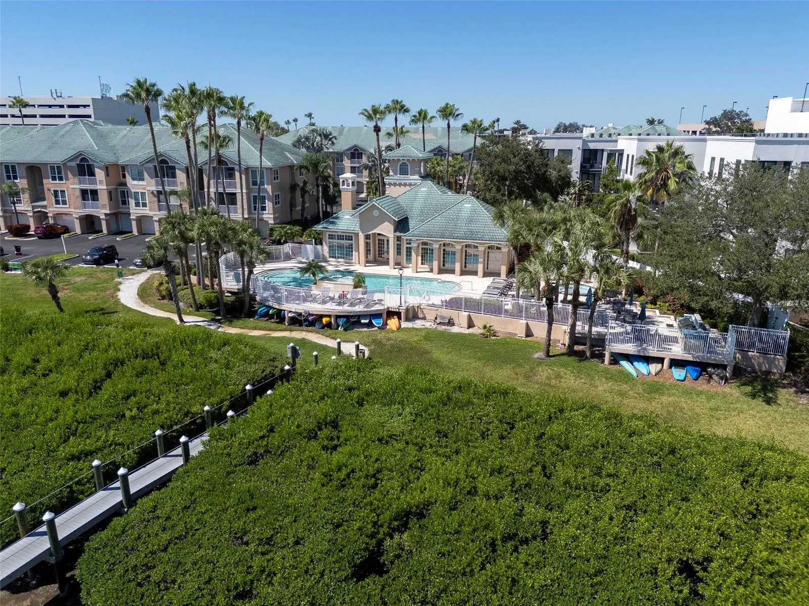Aerial of Pool and Clubhouse