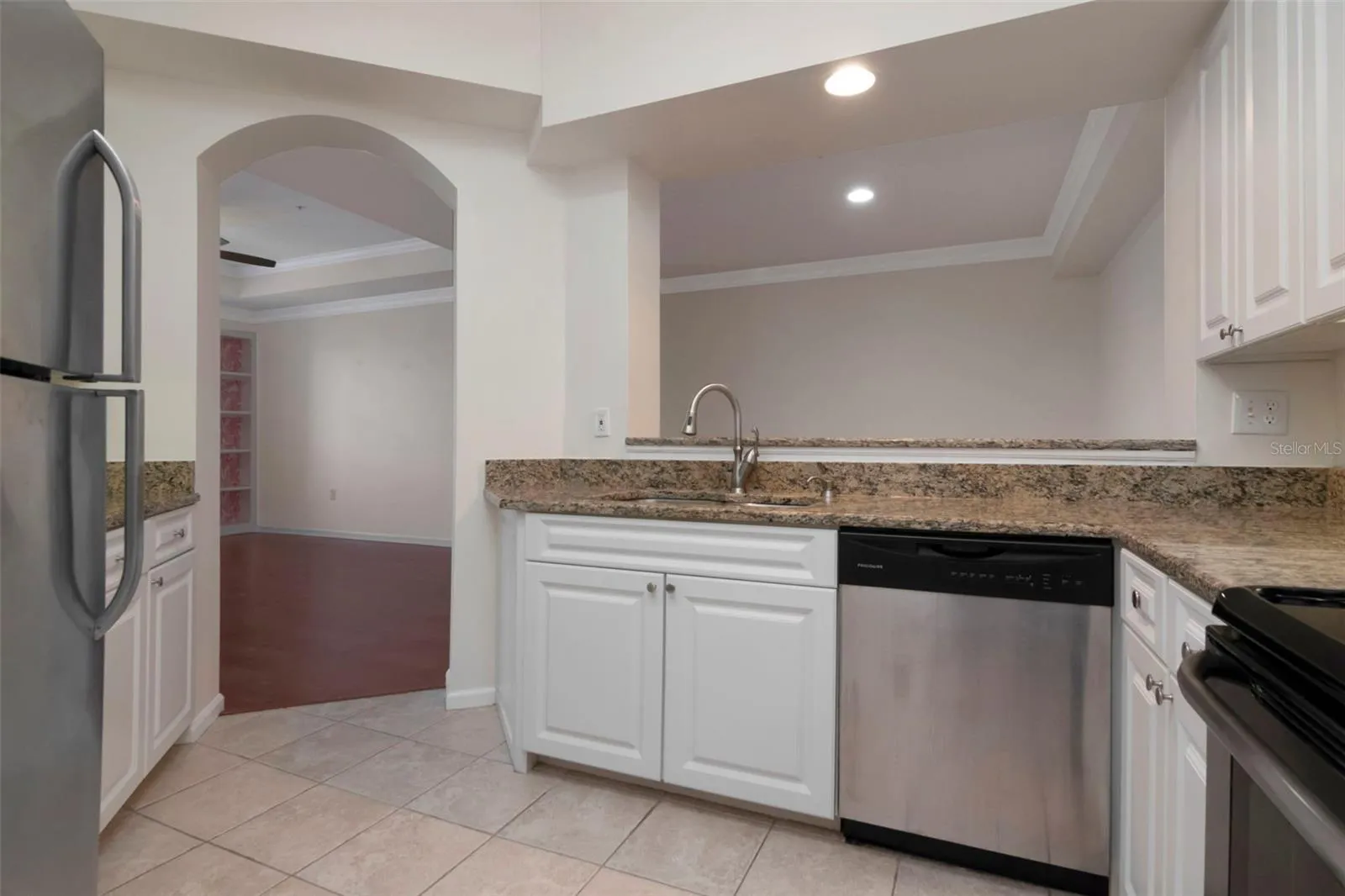 Kitchen View to Living Area