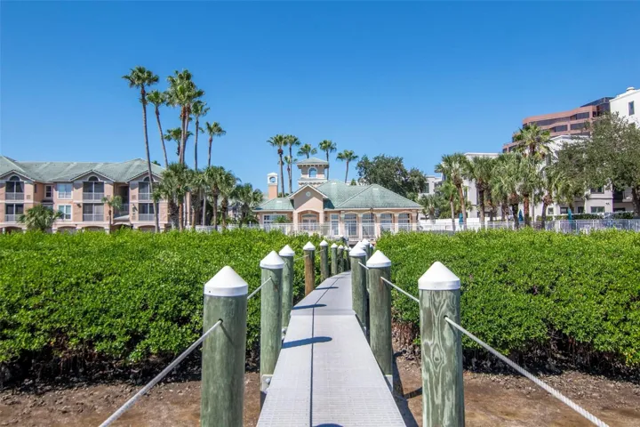 View from Dock to Clubhouse