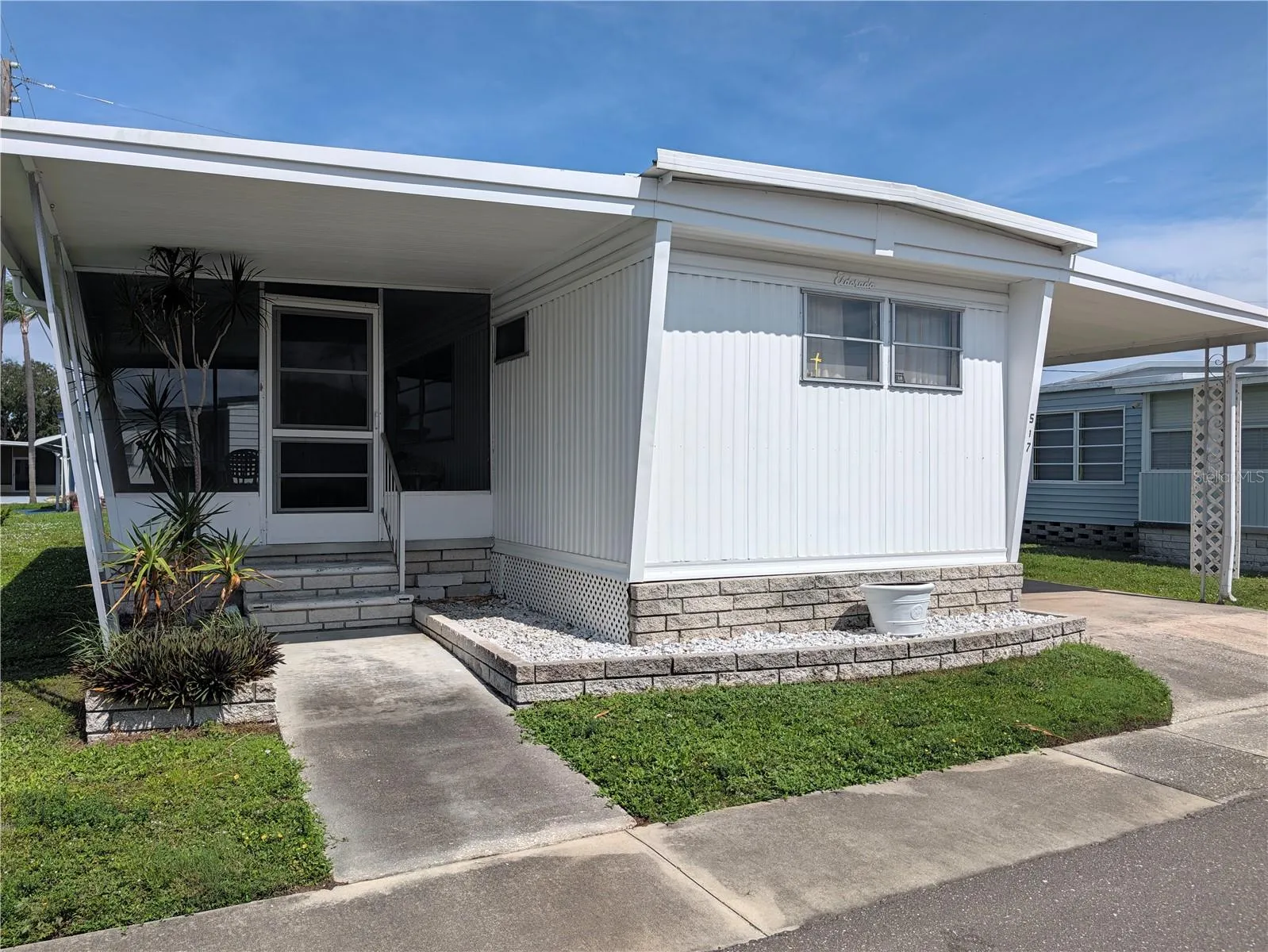 Front view from Rose Dr.