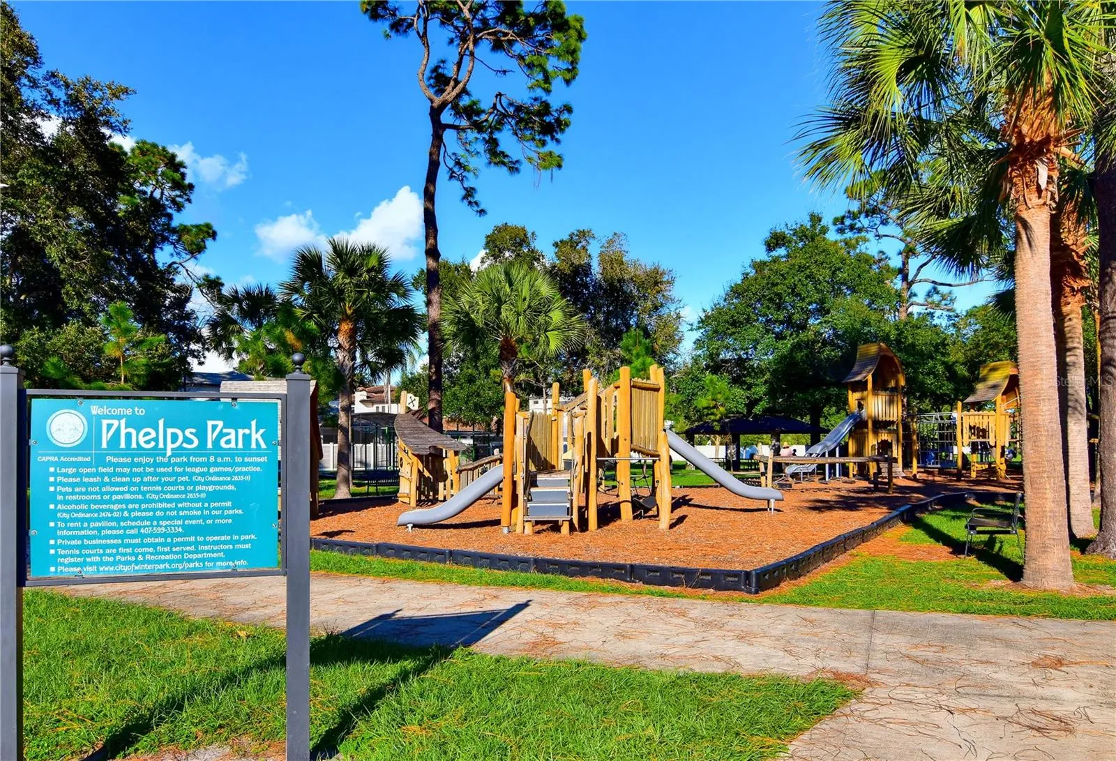 Nearby Phelps Park offers playgrounds, recreational facilities, and beautiful green spaces for outdoor enjoyment.