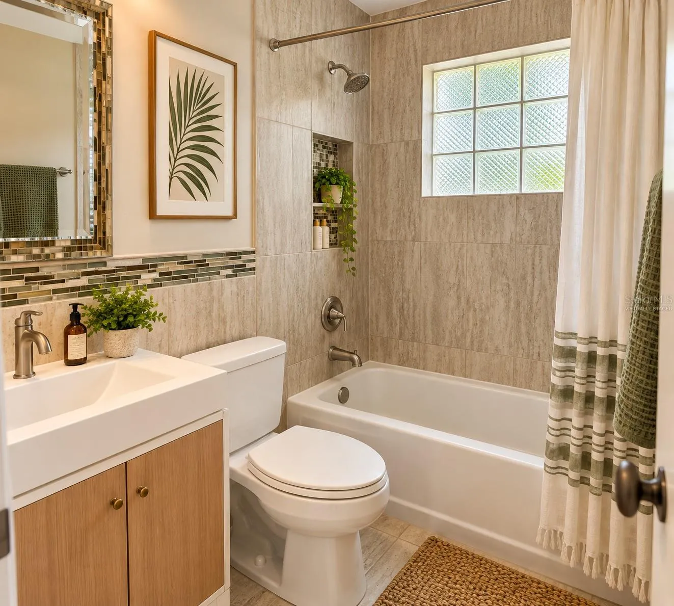 Virtually Staged Bathroom