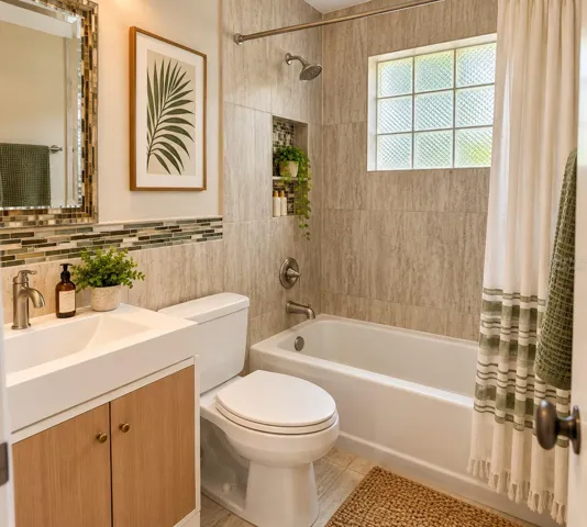 Virtually Staged Bathroom