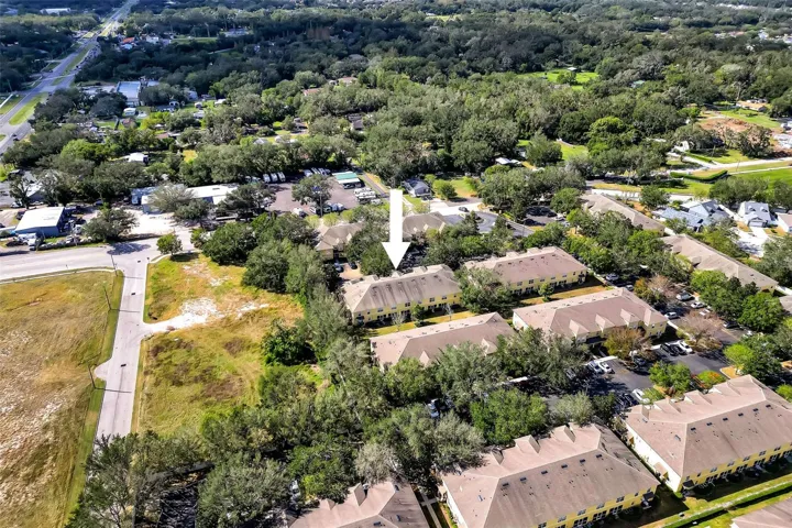 OVERHEAD DRONE OF COMMUNITY