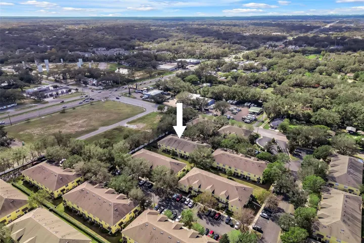 OVERHEAD DRONE OF COMMUNITY