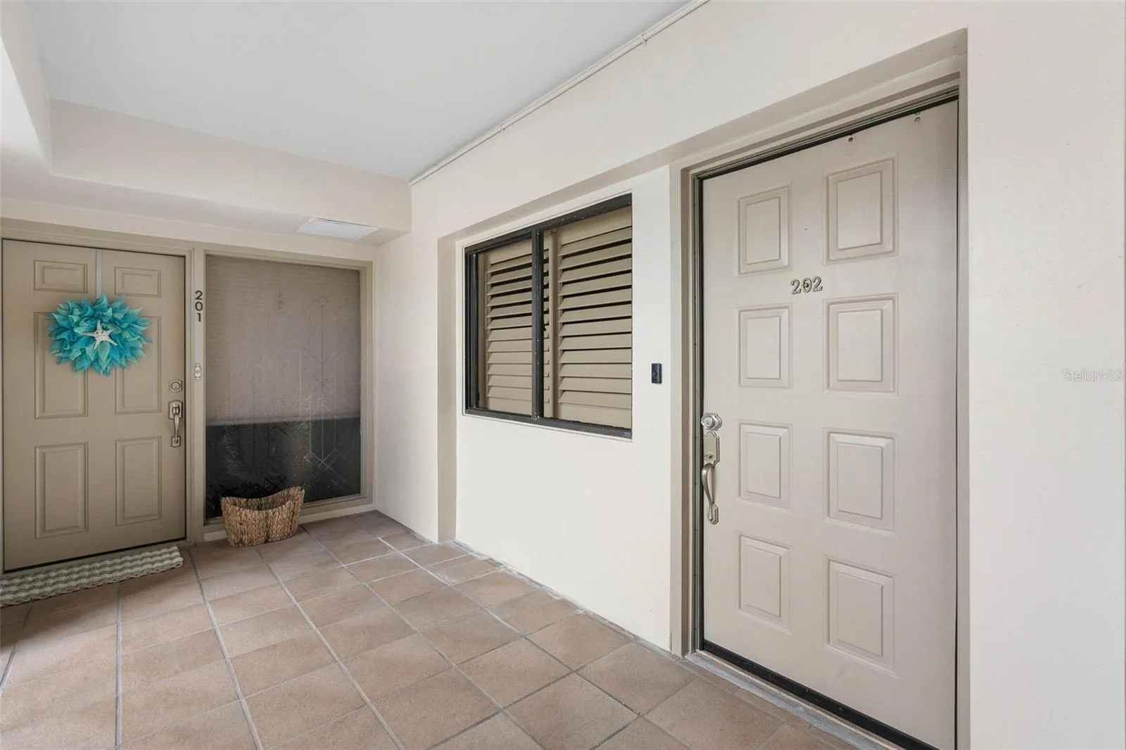 Entry Door on 1st level of condo