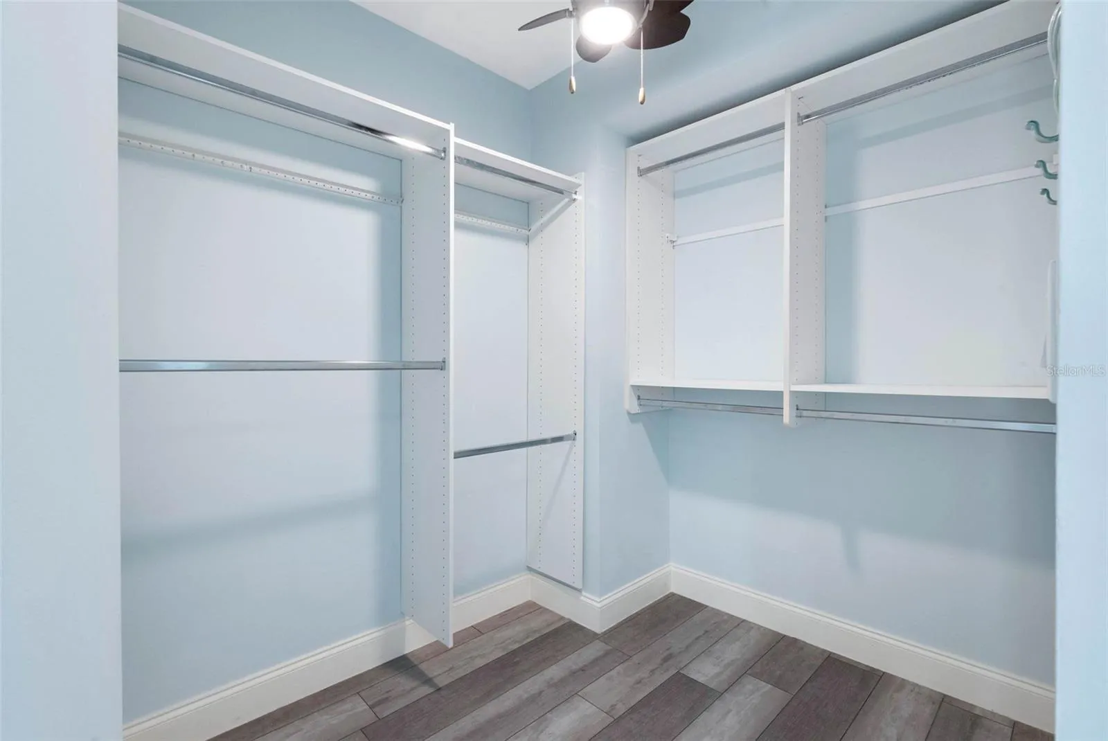 Walk In primary closet