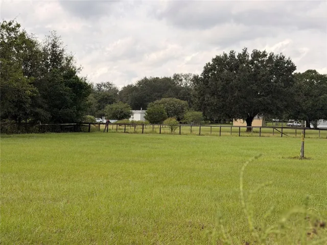 Fenced paddock at rear of property