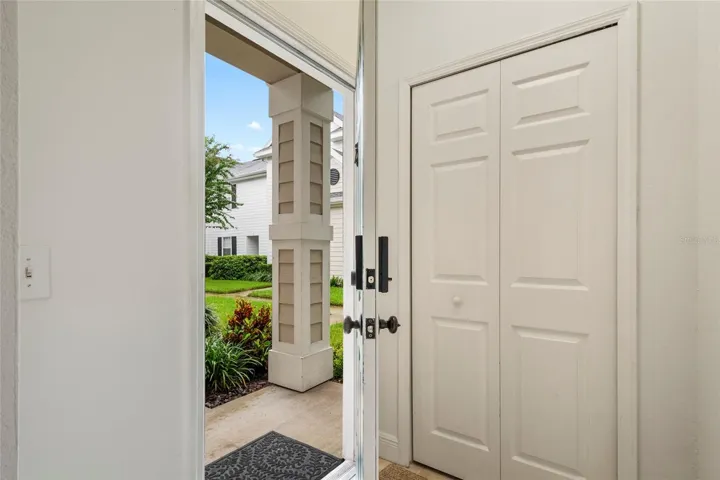 In the foyer as you enter you are welcomed by a generous landing and coat closet so your coats, umbrellas, shoes etc. can stay in the entry way.
