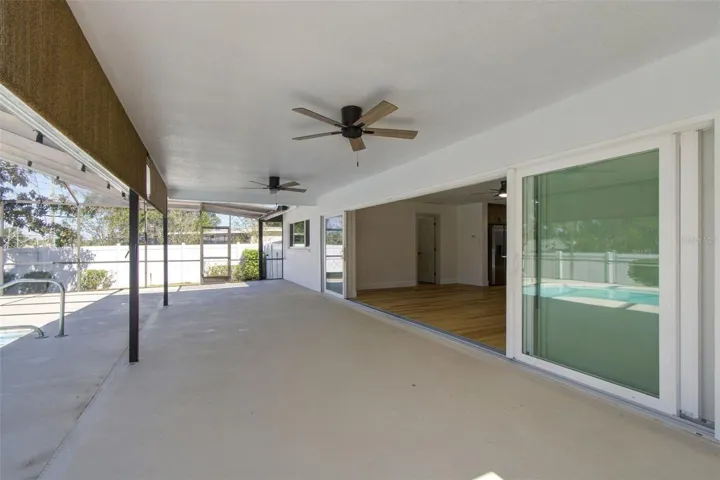 Pool Patio w/ Sliders open