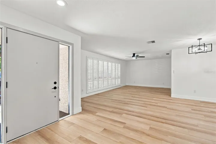 Front Door, Living Room/ Dining Area