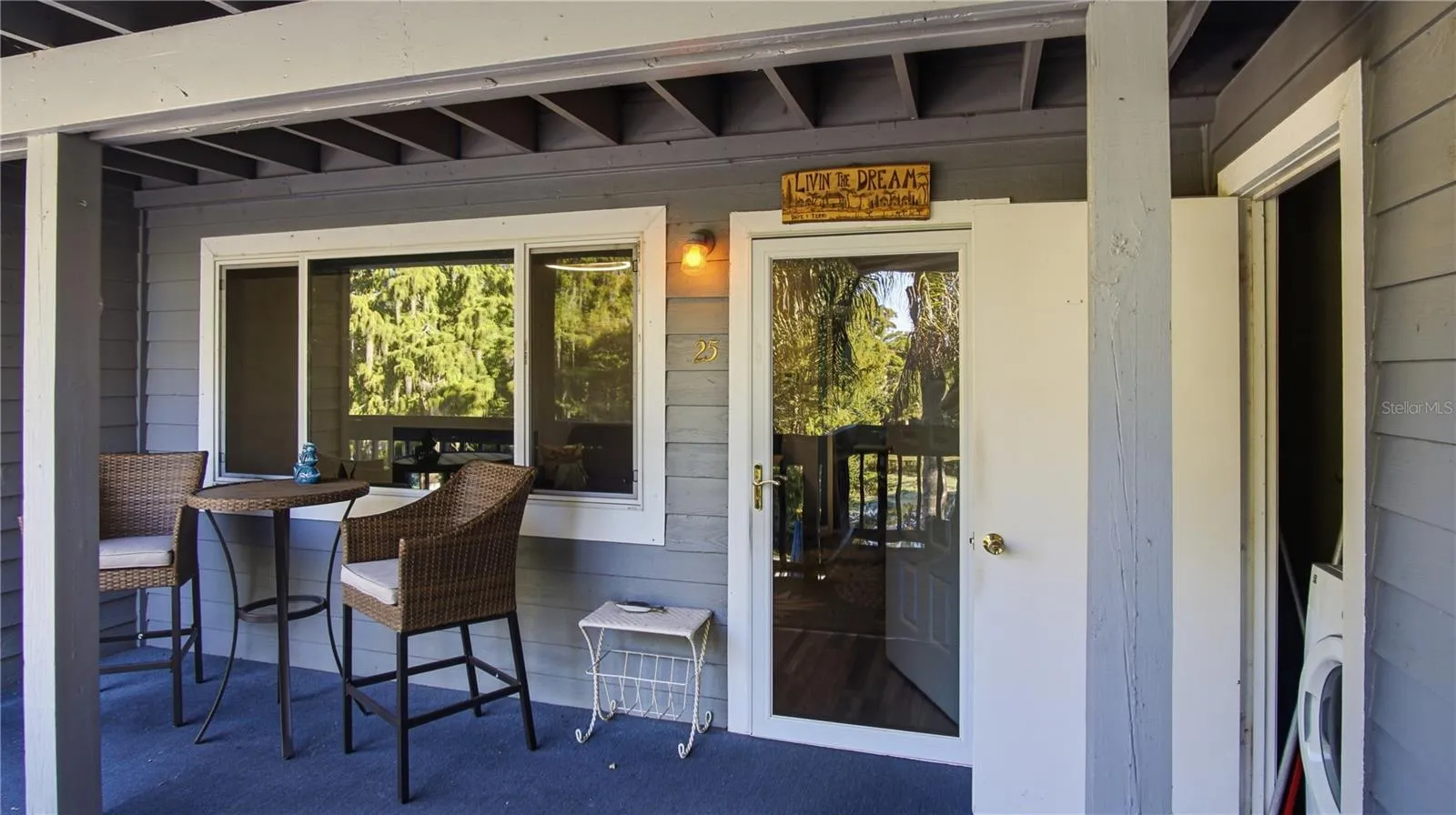 Front Porch/Entrance with storage closet & Dryer
