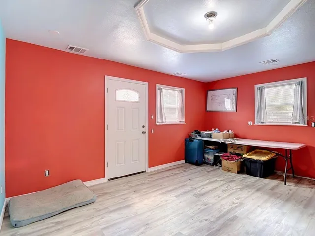 Inside garage office/apartment space