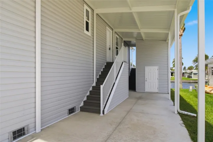 Stairway to entrance