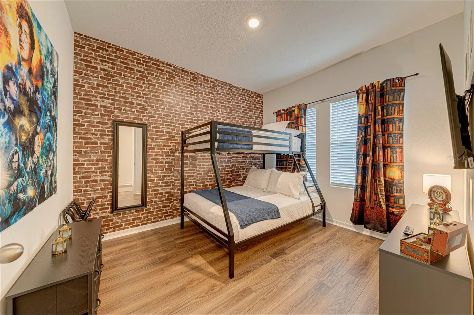 Bunk Bedroom    Fun bunk bedroom offering additional sleeping space and a private TV.