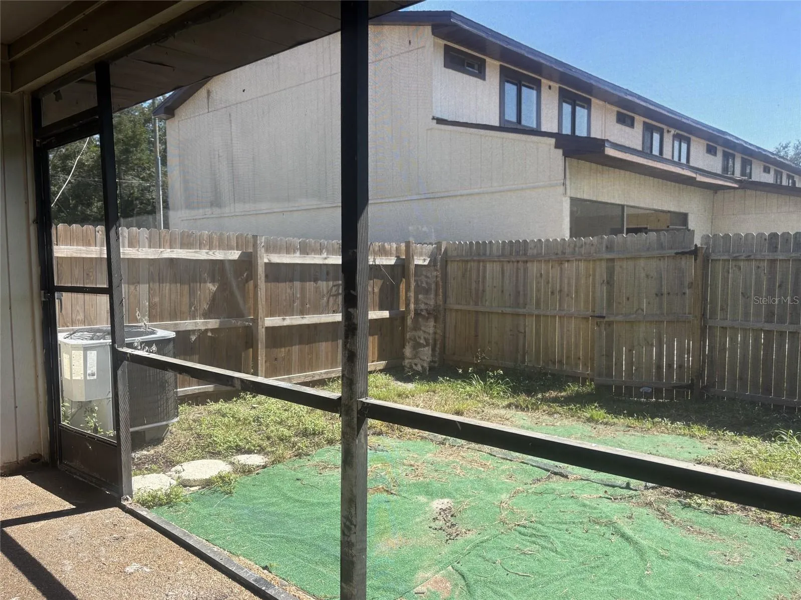 Patio and back yard