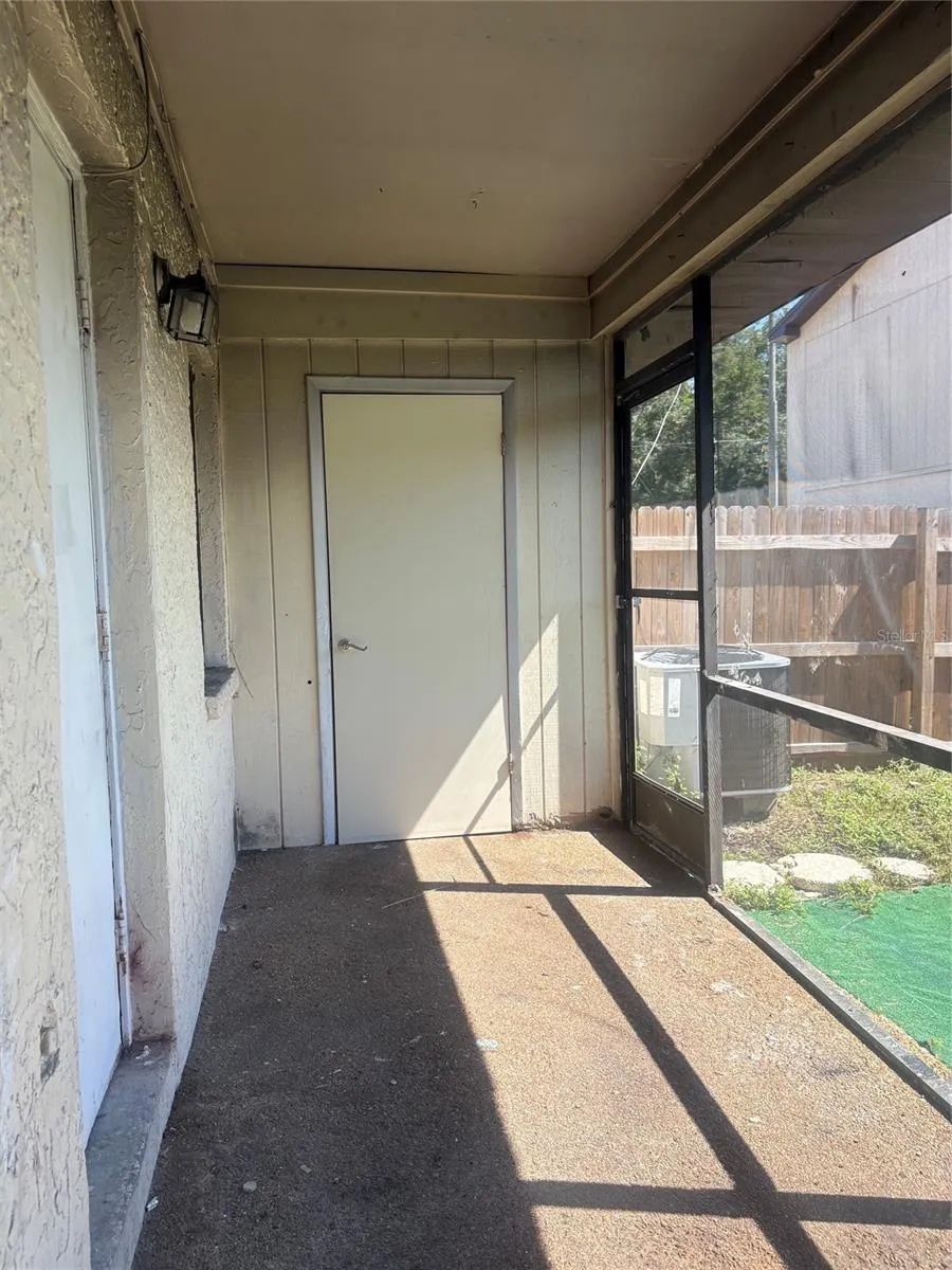 Patio to laundry room