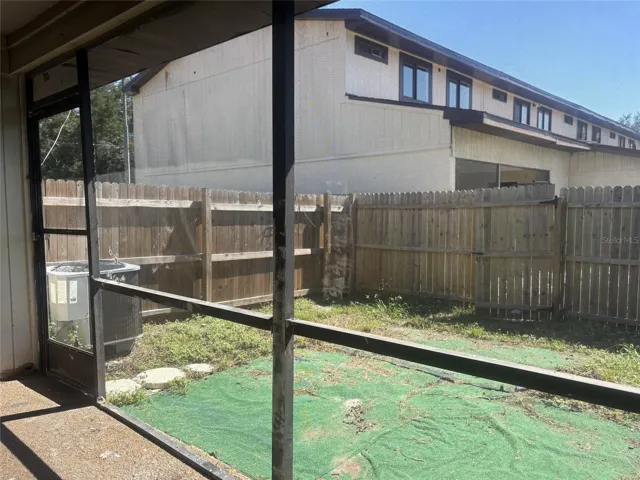 Patio and back yard