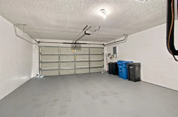 Newly painted garage with whole house soft water system